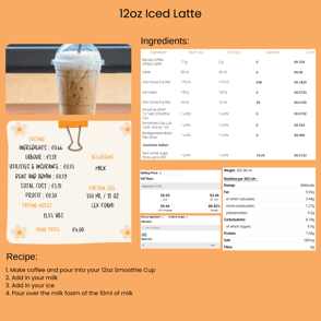 Mondays Recipe 4th September 2023 - Iced Latte