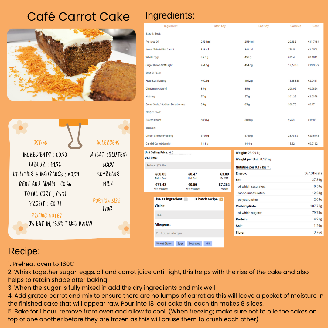 Tried and tested recipes: carrot cake, soup and brown bread