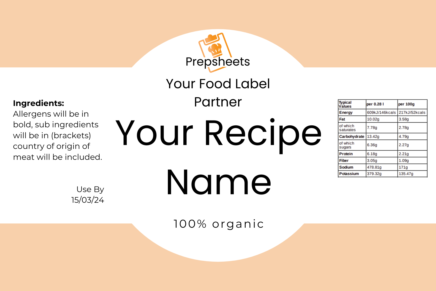The importance of food labels and how Prepsheets ensures EU compliance