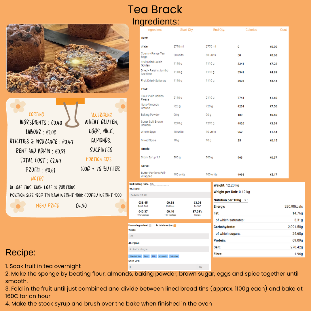 Seasonal tea brack